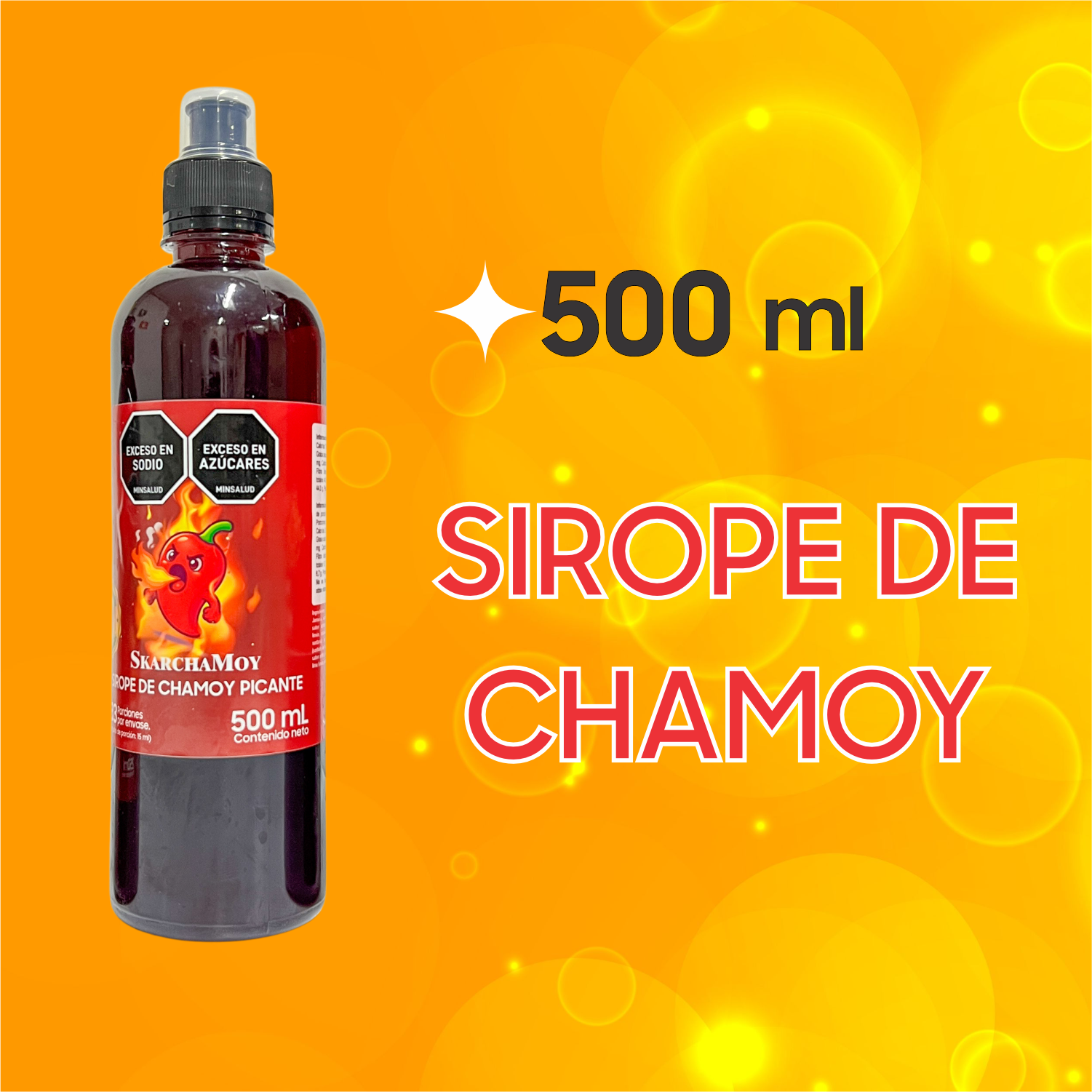 Bolsa Skarcha skarchamoy 500ml — escarchador para bordes de cocteles, fondo blanco